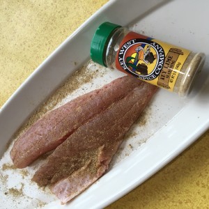 Fresh yellowtail filet dusted with Key West Spice Company© Key Lime Seasoning!